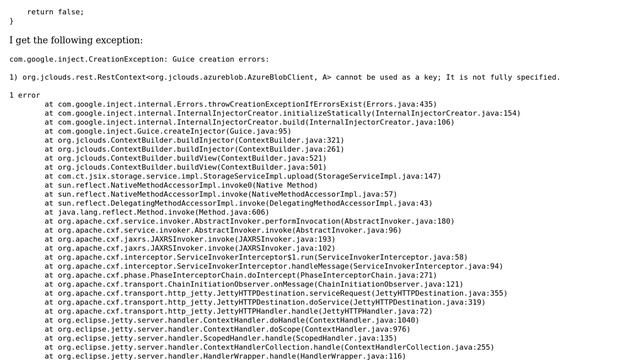 Unable to upload files from Microsoft Windows Azure VM to Azure BLOB using JClouds смотреть онлайн