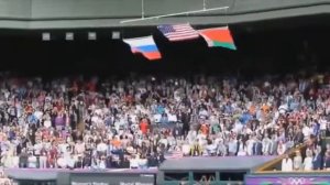 Американский флаг не выдержал гимн России!