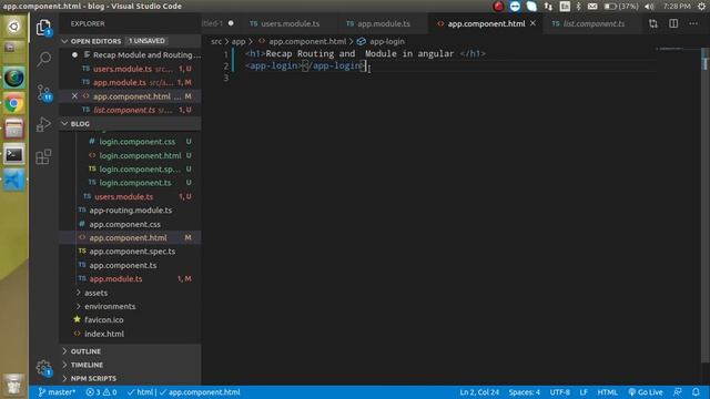 Angular Tutorial # Recap Module and Routing смотреть онлайн