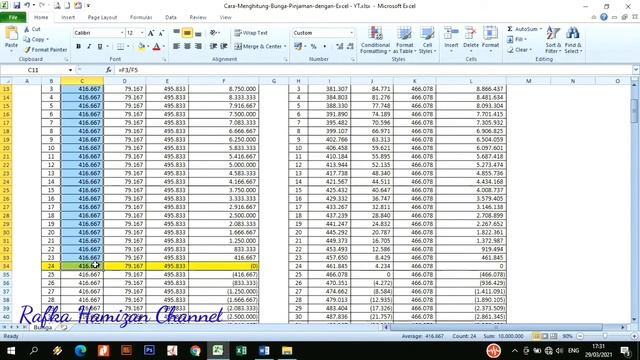 Cara Menghitung Angsuran Kredit di Excel смотреть онлайн