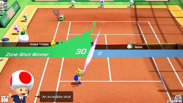 Mario Tennis Aces - Tournament Mode: All Cups (Koopa Troopa Gameplay) смотреть онлайн