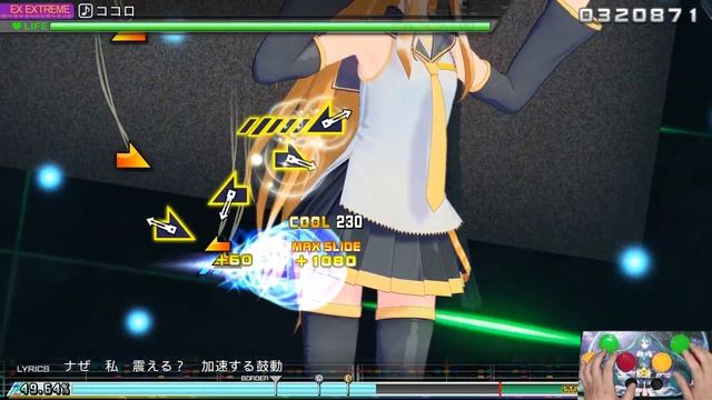 Hatsune Miku : Project DIVA Mega Mix+ (PC) kokoro(EX Extreme) perfect : with controller camera смотреть онлайн