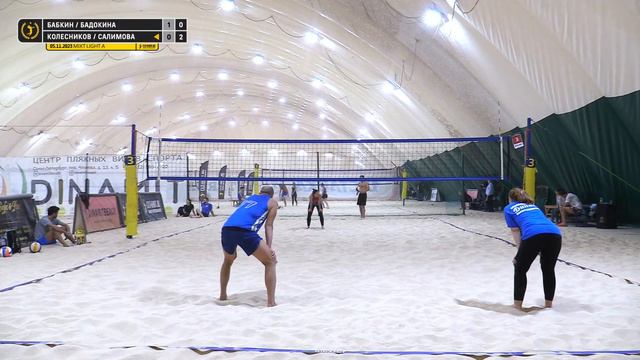 Четвертьфинал: Бабкин / Бадокина VS Колесников / Салимова | MIXT LIGHT A - 05.11.2023 смотреть онлайн