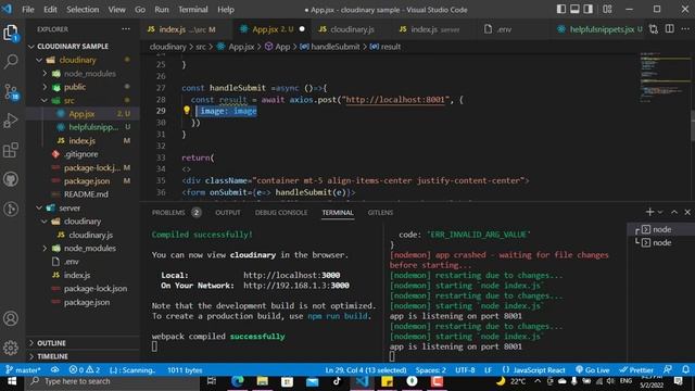 6- Cloudinary 2022 || Send successful Axios request with base64url image смотреть онлайн