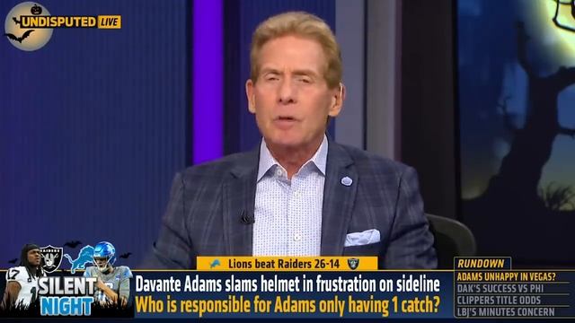 Davante Adams frustratingly slams helmet on sidelines in Raiders loss vs. Lions | NFL | UNDISPUTED смотреть онлайн