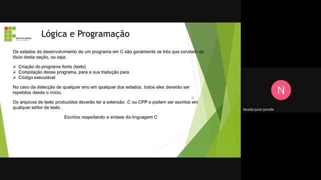 Aula 01 - Lógica e programação - 2021 /1 смотреть онлайн