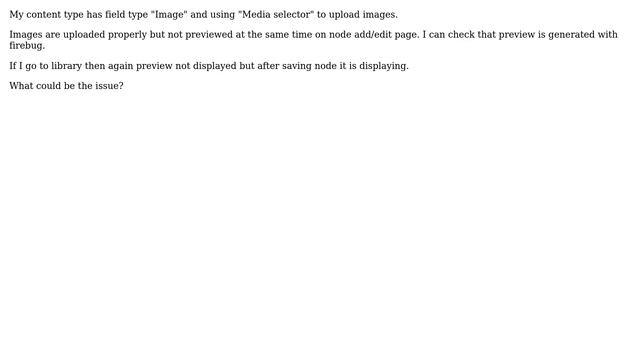 Drupal: Image preview not generated on node edit page смотреть онлайн
