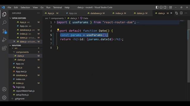 React Router 6 useParams detail смотреть онлайн