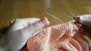 Детское платье спицами  из хлопка