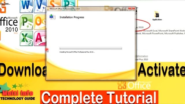 How to Download Install & Activate Microsoft Office 2010 Professional Plus смотреть онлайн
