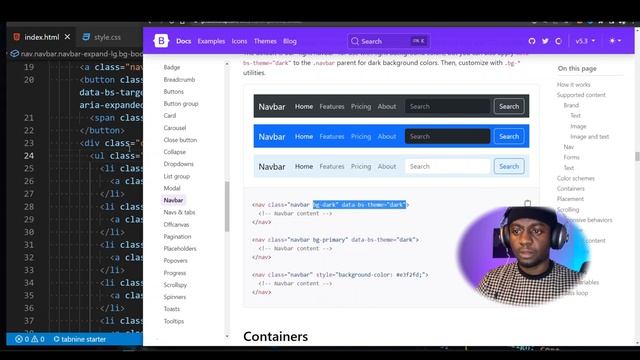 Boring Bootstrap Navbar getting customised. смотреть онлайн