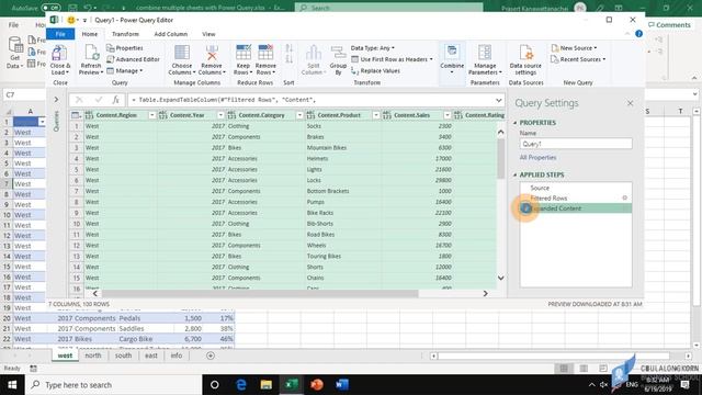 สอน Excel: การรวมข้อมูลจากหลายชีทเข้าด้วยกัน (combine sheets with Power Query) смотреть онлайн