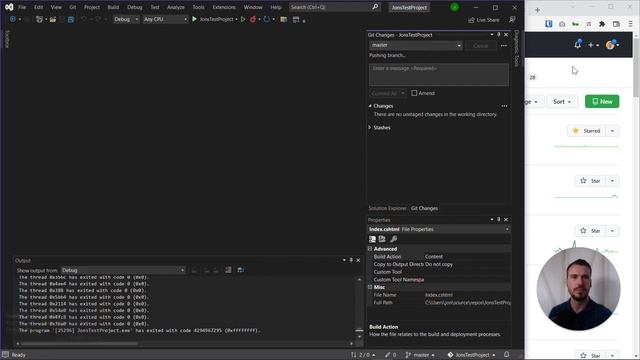 05 Using GitHub within Visual Studio 2022 смотреть онлайн