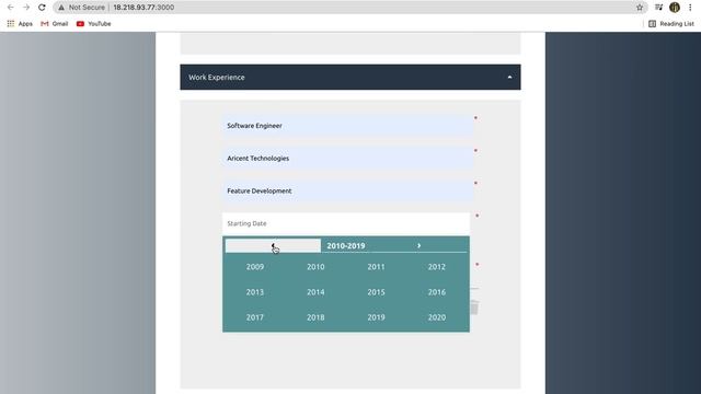Resume generator application using React | HTML | CSS | Javascript смотреть онлайн