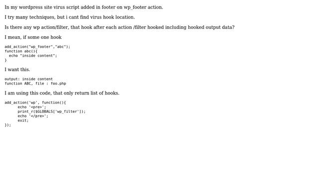 Wordpress: Wordpress filter that hook after each action/filter hook смотреть онлайн