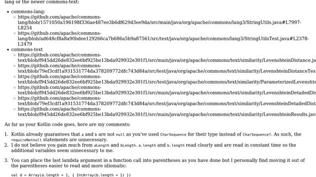 Code Review: Damerau Levenshtein Implementation in Kotlin (2 Solutions!!) смотреть онлайн
