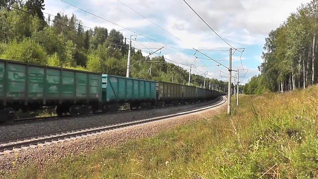 ВЛ11-004/007А с грузовым составом смотреть онлайн