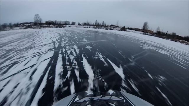 CF moto 500 vs Golf 3 Winter Ice drift смотреть онлайн