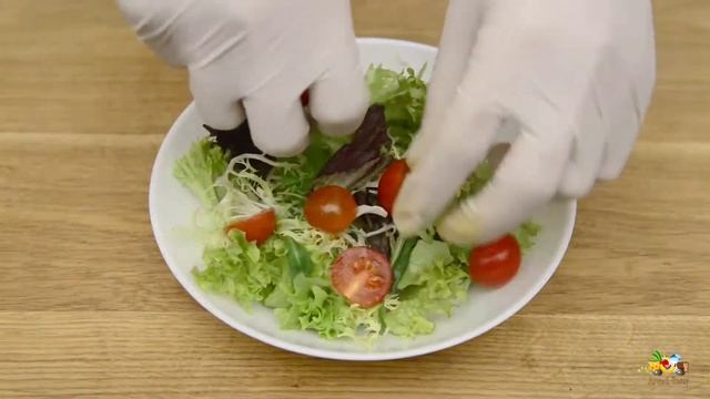 Салат с бейби моцареллой и соусом Песто - видео рецепт "Личный Повар" смотреть онлайн