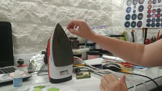 Лист гортензии из фоамирана. Как делаю его я.