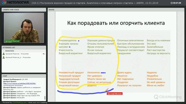 Запуск стартапа. 3.3. Построение воронки продаж. Аналитика и ключевые метрики стартапа — AARRR смотреть онлайн