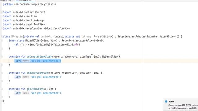 How to implement RecylerView in android using kotlin | recyclerview | Kotlin | Android смотреть онлайн