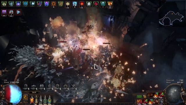 Фарм симулякра в табуле (PoE 3.18 Sentinel, 30 Wave Simulacrum)