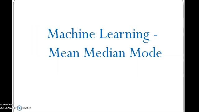 Machine Learning Python Tutorial#26 Mean Median Mode using Google Colab in Tamil смотреть онлайн