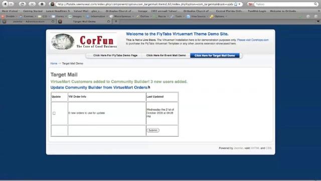 Target Mail for Joomla - Virtuemart, Community Builder, and Acajoom Integration смотреть онлайн