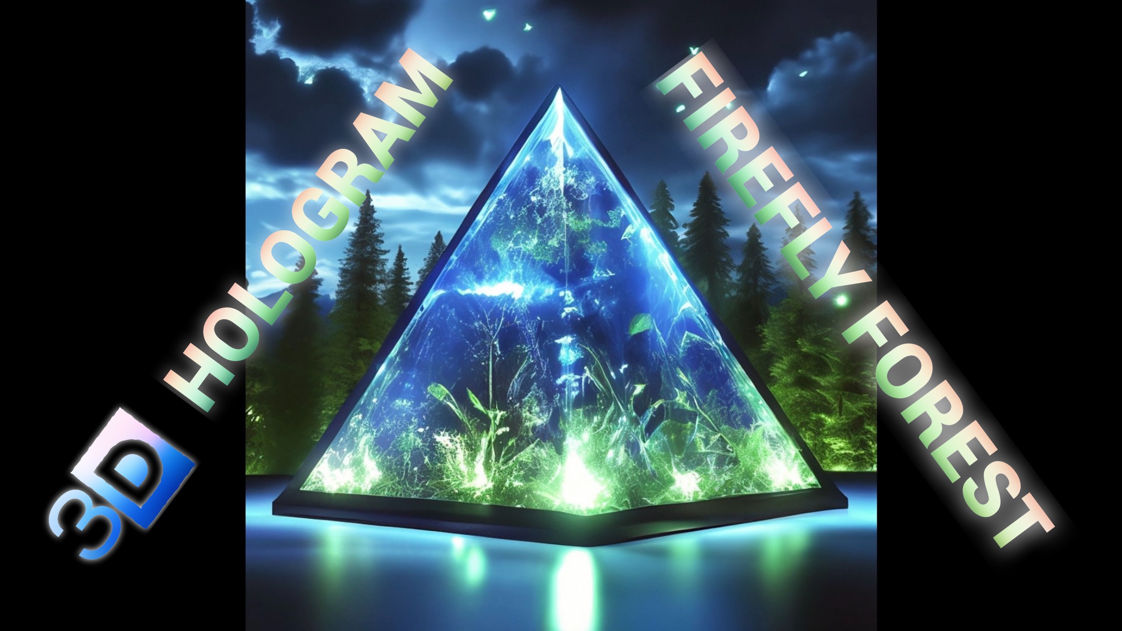 Firefly Forest 3D Hologram #hologram #3dhologram