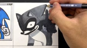 Drawing FNF - Sonic.EXE 3.0 - Final Escape / Triple Trouble (Xenophanes) / Sonic.EYX Mod