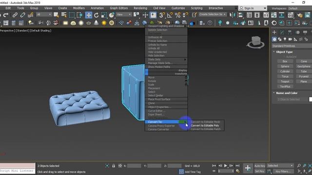 Урок пуфика 3ds Max / The lesson of the Ottoman 3ds Max / Пуфик / Ottoman смотреть онлайн