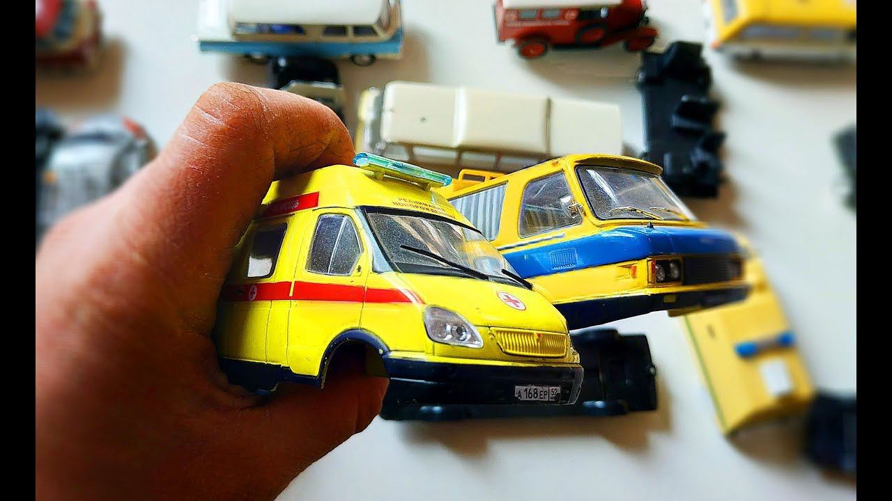 Разобрал машинки модели микроавтобусов масштаб 1/43.Узнаем что внутри?