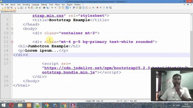 Bootstrap Jumbotron in Bootstrap5 in Hindi Urdu смотреть онлайн