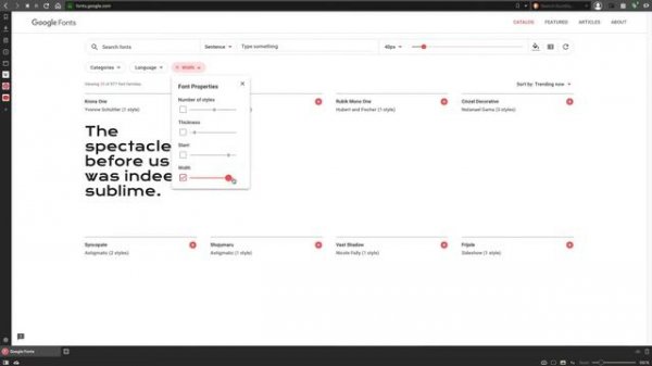 Шрифты от Google Fonts