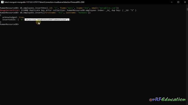 MongoDB - Insert Documents смотреть онлайн