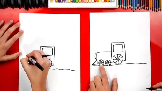 How To Draw A Christmas Train смотреть онлайн