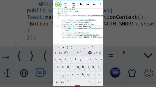 How to create input entry in android app using AIDE II смотреть онлайн