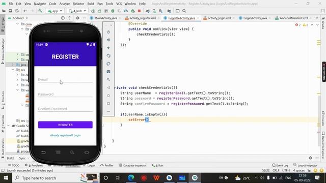 How To Make Login and Register Page With Firebase In Android Studio | JAVA |LogIn| Firebase|Registe смотреть онлайн