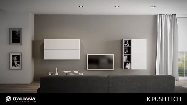 Установка и регулировка толкателя K-PUSH TECH (Italiana Ferramenta) для открывания фасадов без руче