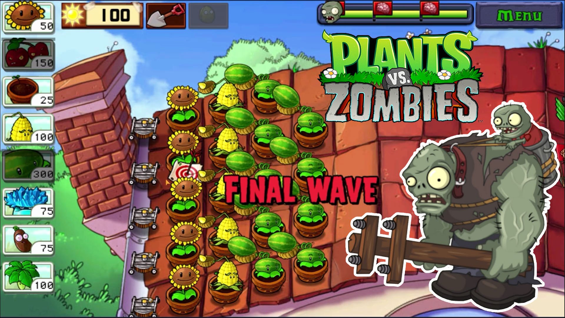 Растения против Зомби! Прохождение игры| Plants vs Zombies #12 смотреть онлайн