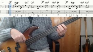 Bonnie Raitt I can't make you love me. Bass Cover Tabs Score Chords Transcription