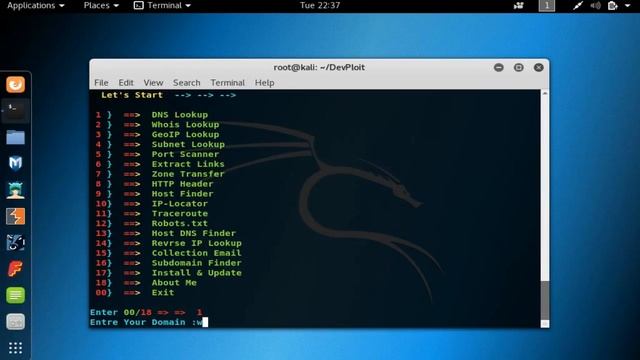 Hacking: Devploit Toolkit | Information Gathering смотреть онлайн