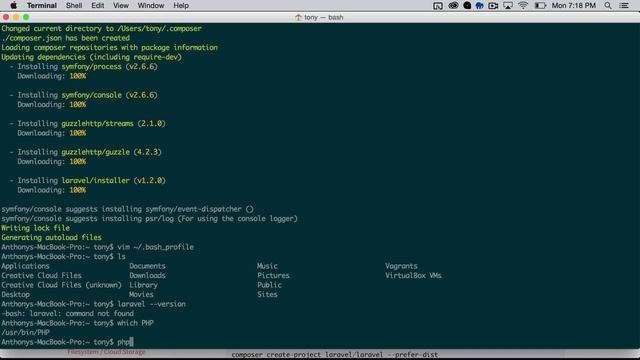 Installing Laravel смотреть онлайн