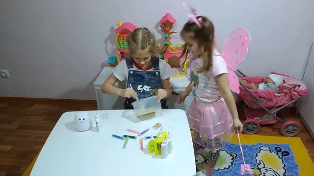 Вероника Алина. Слайм по волшебству. Делаем слайм из ничего как по волшебству. смотреть онлайн