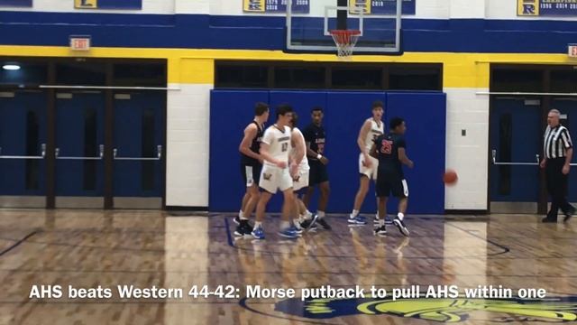 Albemarle boys basketball beats Western 44-42 смотреть онлайн