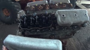 Началось в колхозе утро 6/2. Ставим ГБЦ, регулируем клапаны ЯМЗ-240