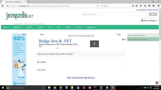 How do you invoke the surefire Plugin?
- javapedia.net смотреть онлайн