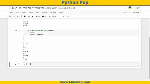 Python Pop: For Loop To While Loop смотреть онлайн