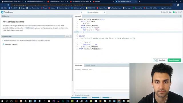 Учимся аналитике данных, работаем с SQL на DataCamp смотреть онлайн